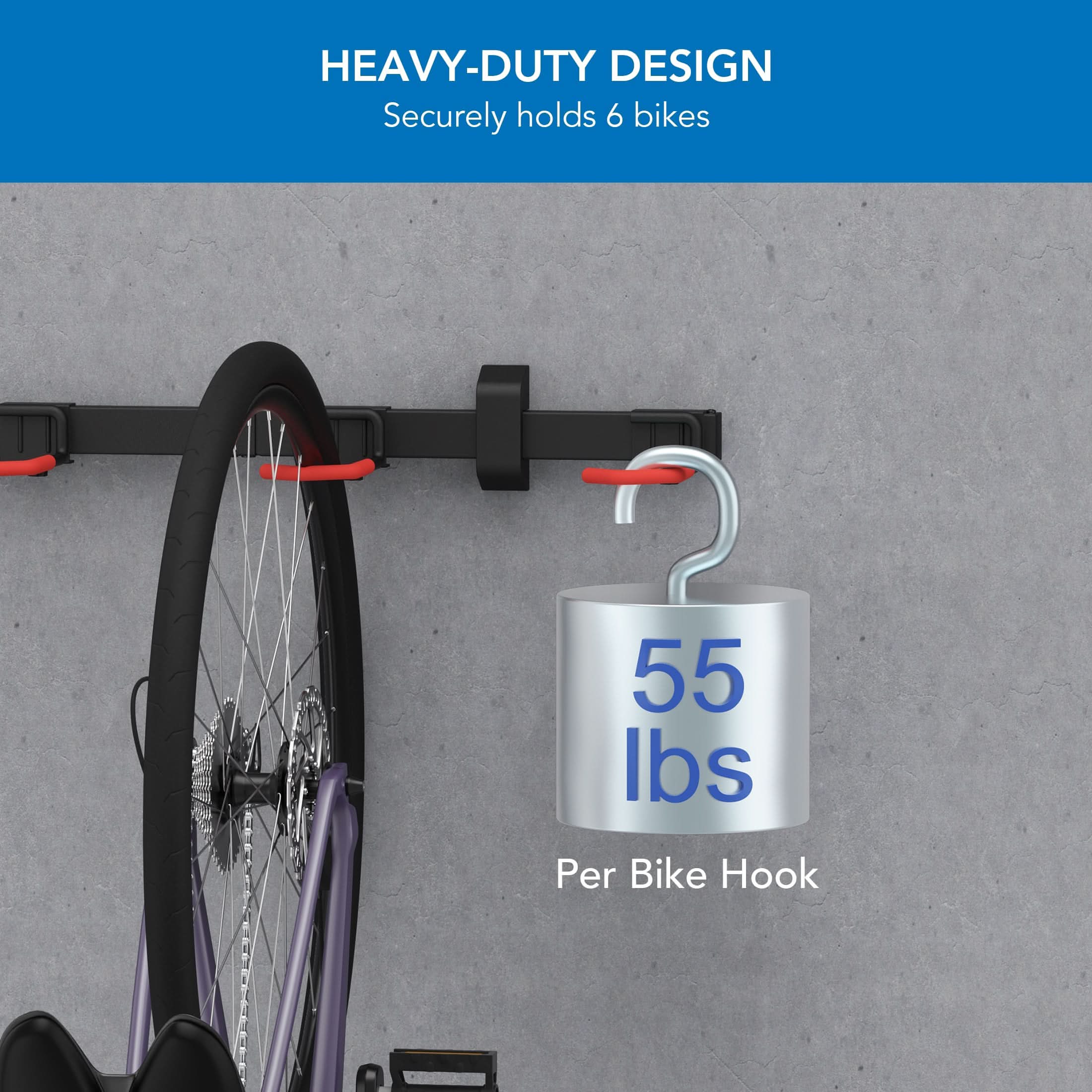 Mount-It! Bike Wall Mount MI-9025 - Thumbnail 4
