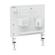 White Desk Accessories - Clamp-on Pegboard Organizer - Mount-It! - MI-7302WHT