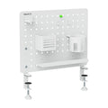 White Desk Accessories - Clamp-on Pegboard Organizer - Mount-It! - MI-7302WHT