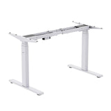 White Desk Frame - Dual-Motor, 3-Stage Electric Standing Desk Frame - Mount-It! - MI-8030W