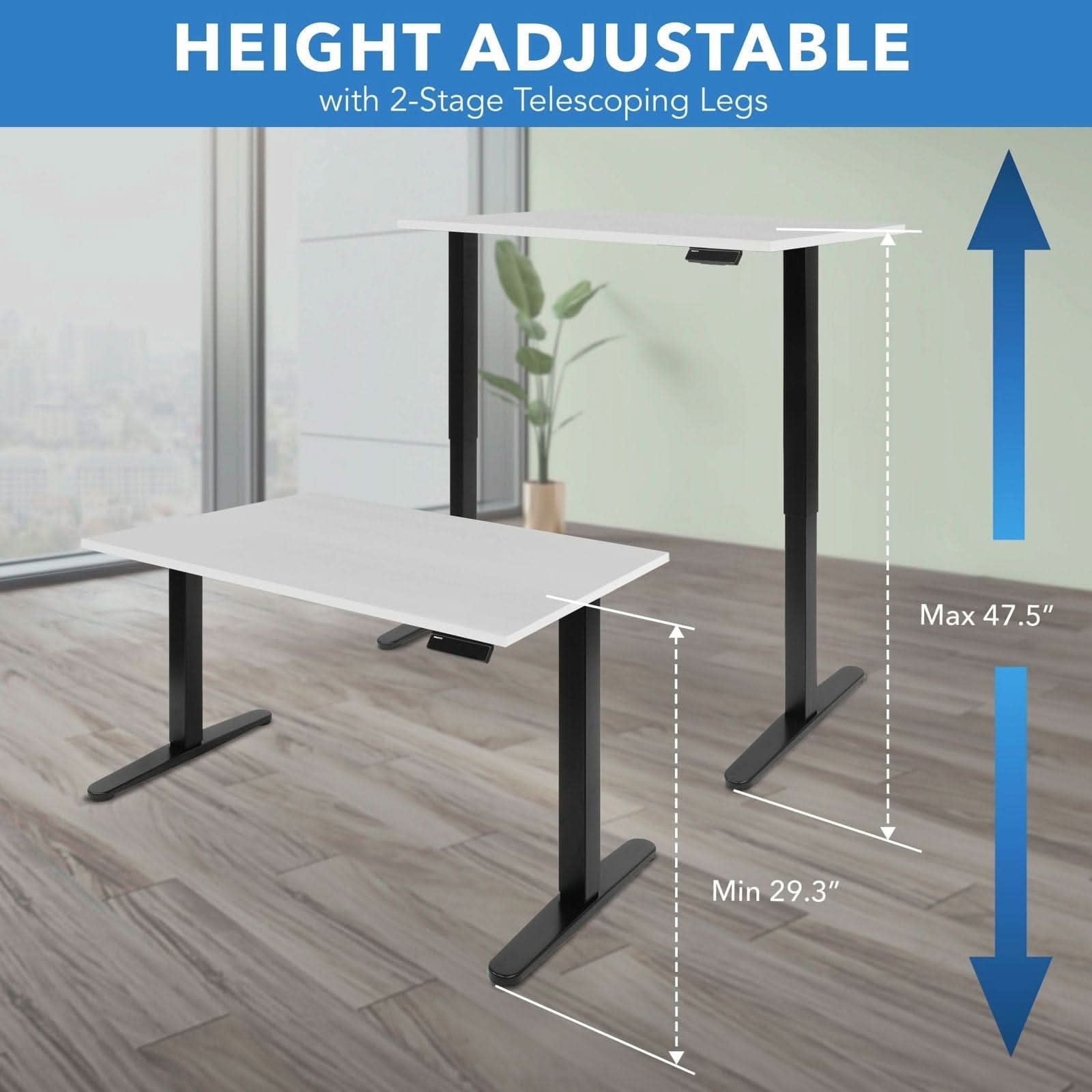 Mount-It! Electric Standing Desk with 48
