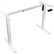 White Standing Desk - Single Motor Electric Standing Desk Base - Mount-It! - MI-8033W