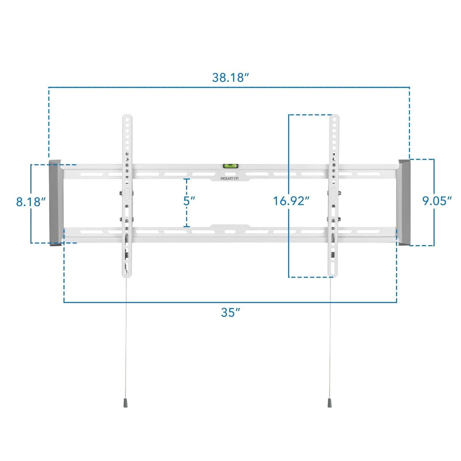Mount-It! Ultra-Slim & Heavy-Duty TV Wall Mount for 43" to 90" TVs | holds up to 165 lbs | MI-307 - Thumbnail 2