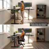 Standing Desk - XL Electric Height Adjustable Corner Standing Desk - Mount-It! -