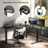 Standing Desk - XL Electric Height Adjustable Corner Standing Desk - Mount-It! -