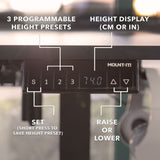 Standing Desk - XL Electric Height Adjustable Corner Standing Desk - Mount-It! -