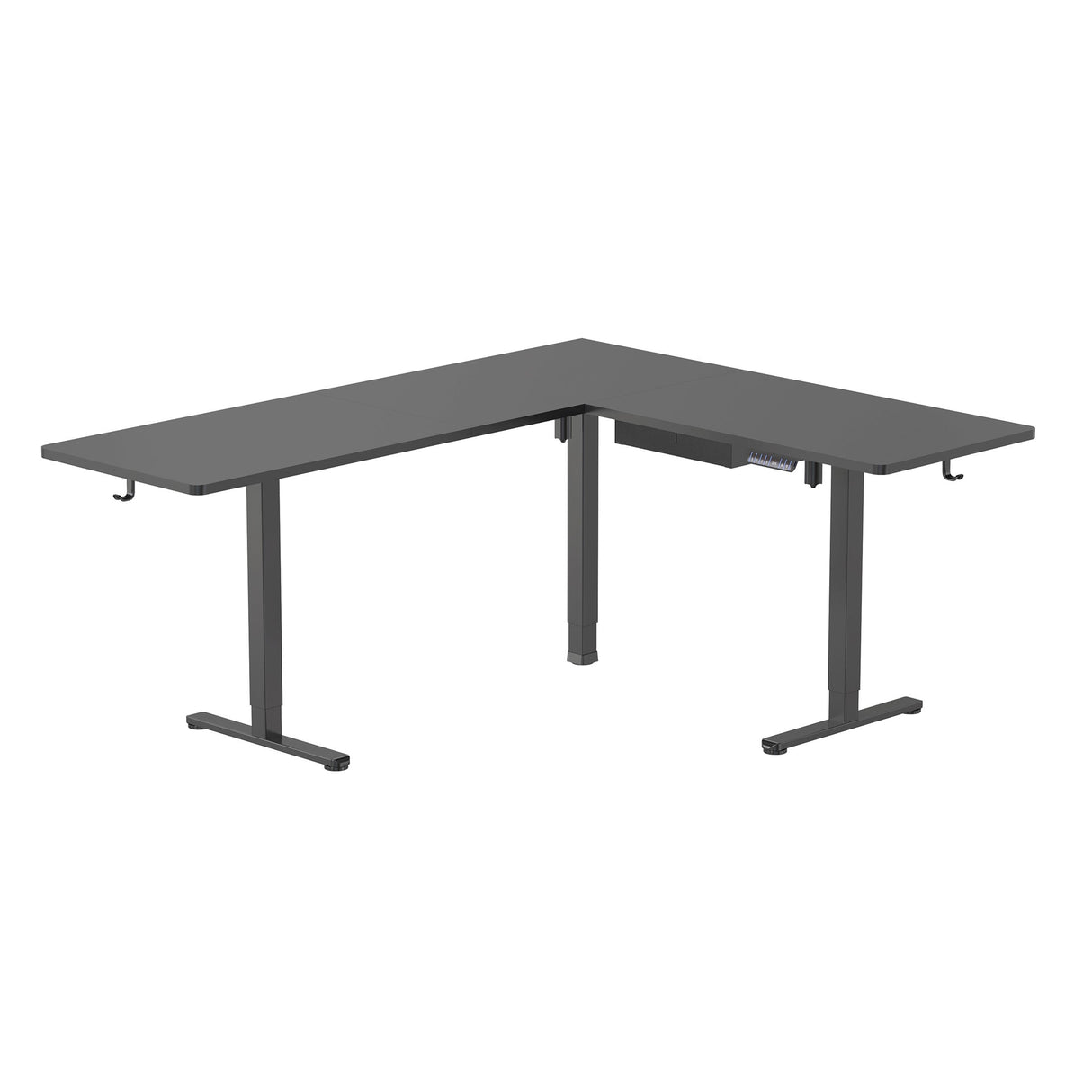 Standing Desk - XL Electric Height Adjustable Corner Standing Desk - Mount-It! -