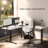 Standing Desk - XL Electric Height Adjustable Corner Standing Desk - Mount-It! -