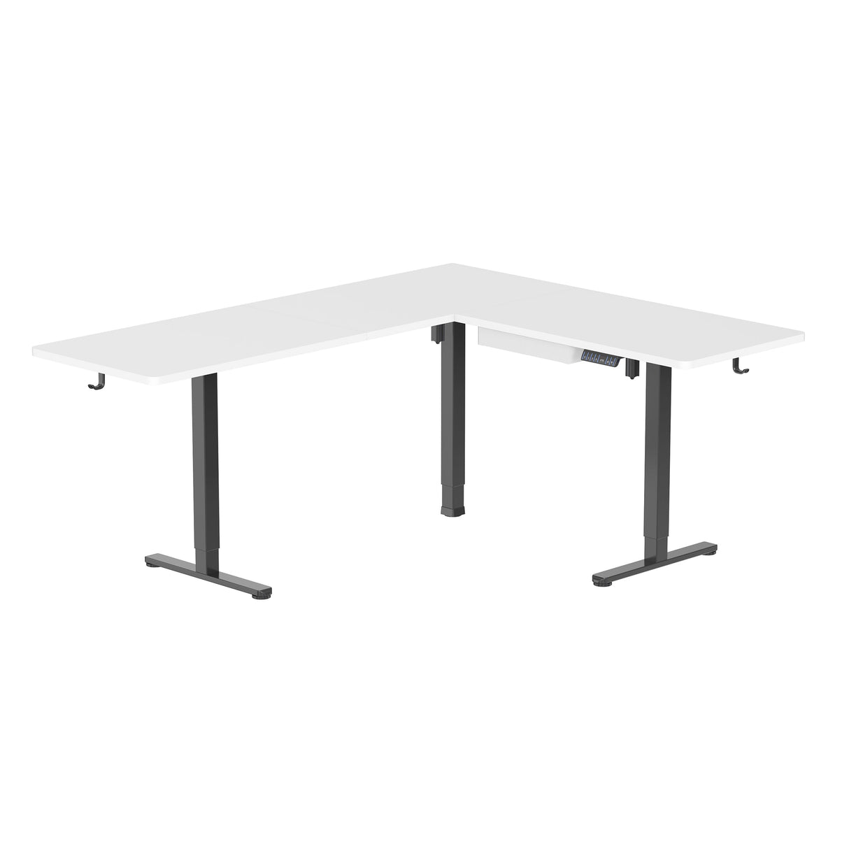 Standing Desk - XL Electric Height Adjustable Corner Standing Desk - Mount-It! -