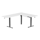 Standing Desk - XL Electric Height Adjustable Corner Standing Desk - Mount-It! -