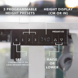 Standing Desk - XL Electric Height Adjustable Corner Standing Desk - Mount-It! -