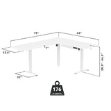 Standing Desk - XL Electric Height Adjustable Corner Standing Desk - Mount-It! -