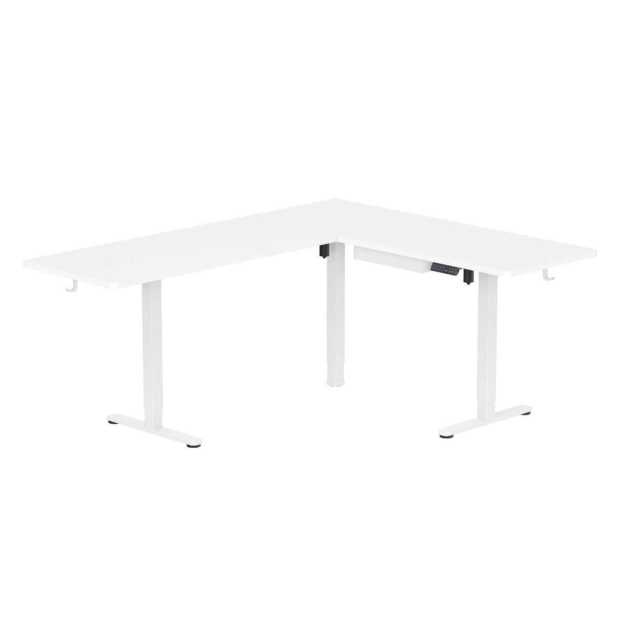 Standing Desk - XL Electric Height Adjustable Corner Standing Desk - Mount-It! -