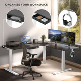 Standing Desk - XL Electric Height Adjustable Corner Standing Desk - Mount-It! -