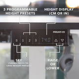 Standing Desk - XL Electric Height Adjustable Corner Standing Desk - Mount-It! -