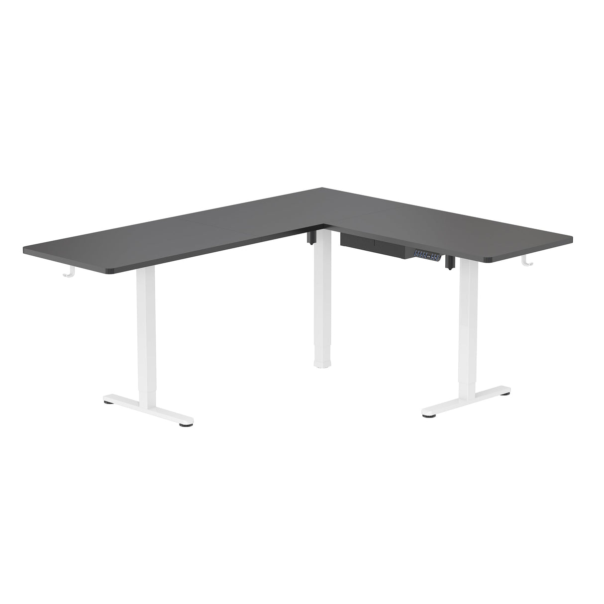 Standing Desk - XL Electric Height Adjustable Corner Standing Desk - Mount-It! -