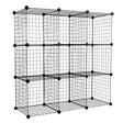 9 Cubes Storage Crate - Wire Cube Storage Organizer - Mount-It! - WI-4011