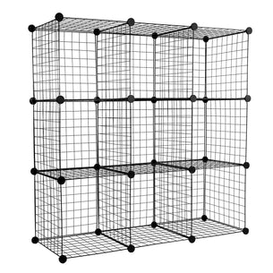 9 Cubes Storage Crate - Wire Cube Storage Organizer - Mount-It! - WI-4011