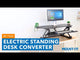 Electric Standing Desk Converter with Large Platform