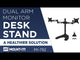 Full Motion Dual Monitor Desk Stand