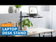 Height-Adjustable Laptop Desk Mount