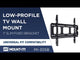 Heavy-Duty Ultra Low Profile TV Wall Mount with Locking Feature