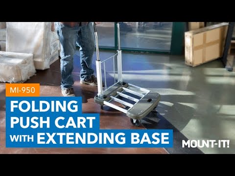 Heavy Duty Folding Platform Cart with Expandable Base