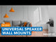 Dual Low Profile Universal Speaker Wall Mounts