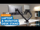 Full Motion Monitor and Laptop Mount