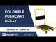 Heavy Duty Foldable Flatbed with Swivel Wheels