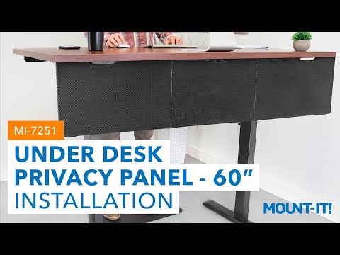 Under Desk Privacy Panel - 60" Wide