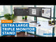 Triple Monitor Stand for Screens up to 27"