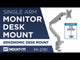 Single Monitor Desk Mount