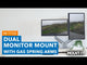 Dual Monitor Desk Mount With Gas Spring Arms