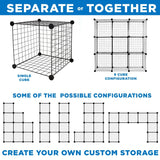 Storage Crate - Wire Cube Storage Organizer - Mount-It! -