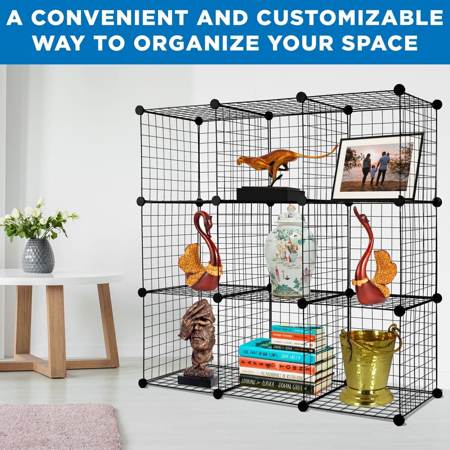 Mount-It! Wire Cube Storage Organizer | WI-4012 - Thumbnail 3